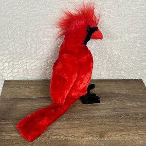 Fiesta Northern Cardinal Plush Red Bird Stuffed Animal 18" Soft Polyester Kids &